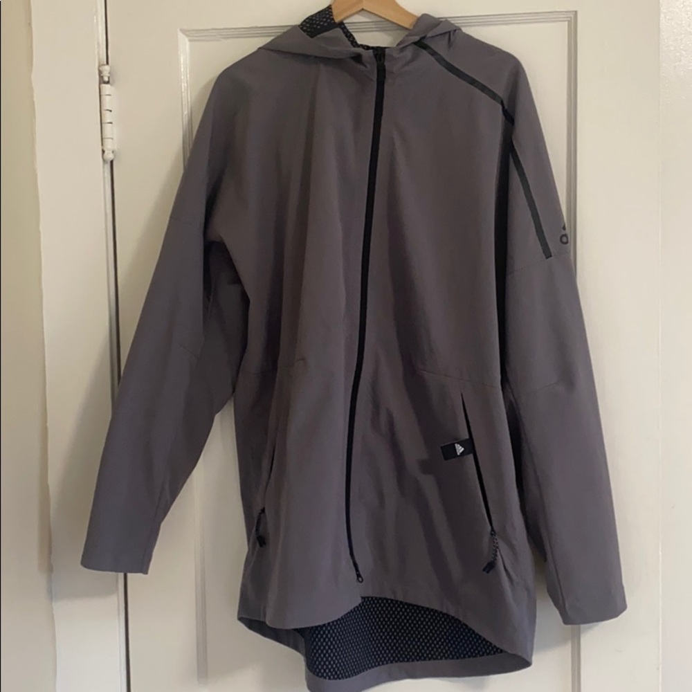 Men’s Adidas Windbreaker Charcoal Gray